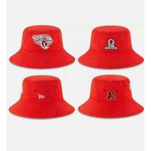NFL Jacksonville Jaguars New Era Training Bucket Hat RED M/L PRO BOWL AFC NWT
